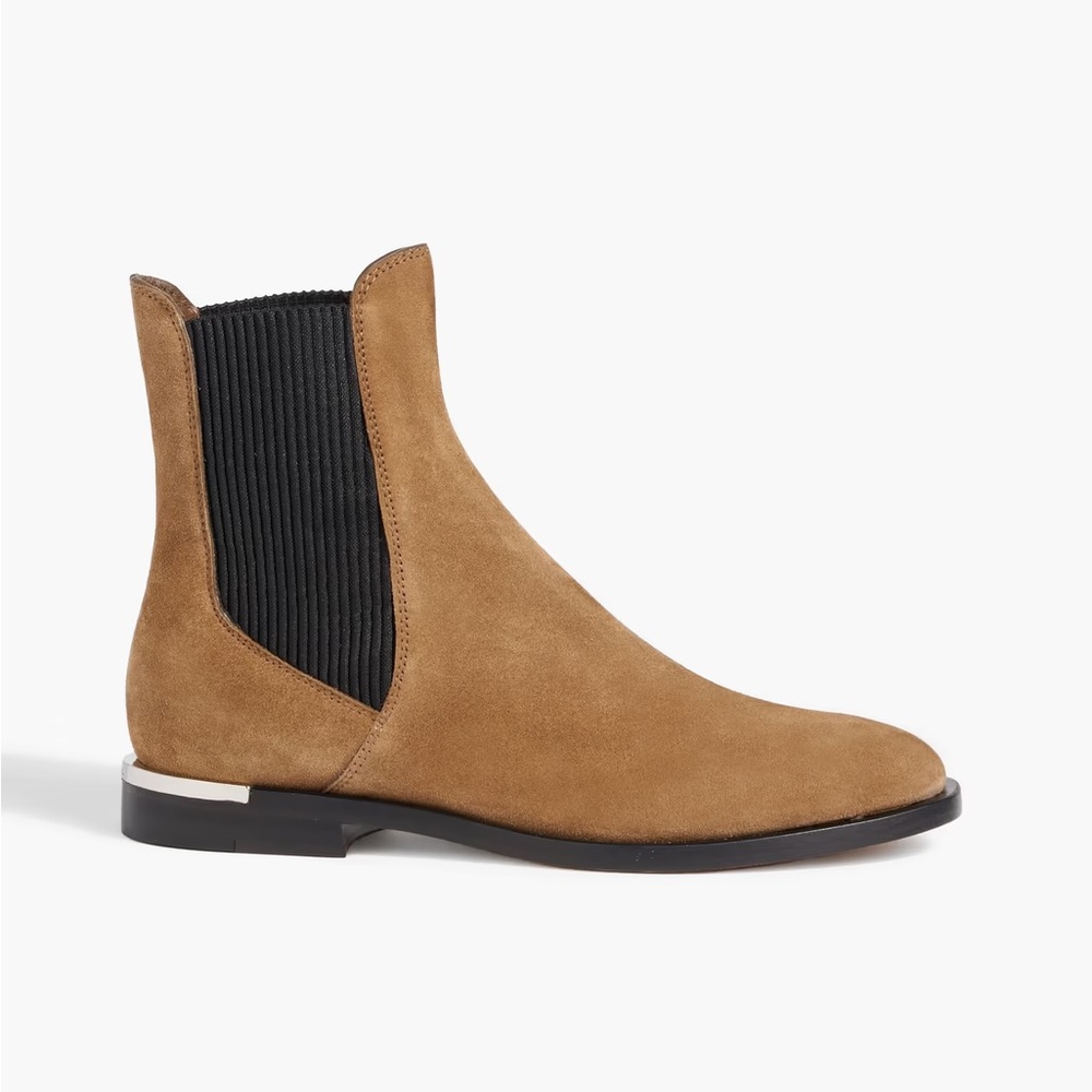 Jimmy Choo Rourke Flat Suede Boot in Clove - Size 37